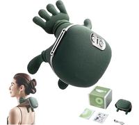 ZVD Massage Master pour les épaules, appareil de massage Shiatsu pour le dos et la nuque,appareil massage pour la nuque et les épaules avec chaleur,oreiller massage pour la nuque et les épaules (Vert)