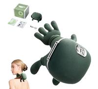 ZVD Masseur de dos et de coll, masseur cervical, Shiatsu électrique pour cou, épaules et dos avec fonction chauffante, pour soulager la douleur cervicale, idéal pour voiture, bureau et maison