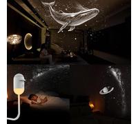 ZVD Projecteur Ciel Etoile 2-En-1, Projecteur Galaxie Veilleuse Usb,Projecteur De LumièRe Led Galaxy, Galaxy Projector à 360°Pour Voiture, SoiréE, DéCoration De Plafond[Energy Class G] (24)