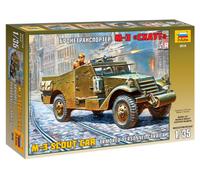 ZVEZDA 1/35 KIT MILITAIRE M3 SCOUT VOITURE BLINDÉE PERSONNEL MODÈLE DE VOITURE