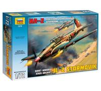 ZVEZDA 1/72 KIT AVION MILITAIRE STORMOVIK LE 2 MODÈLE DE VOITURE STATIQUE