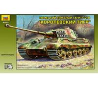 ZVEZDA 3601 Roi Tigre Henchel Tourelle Échelle 1/35 - Sur Chenilles 48