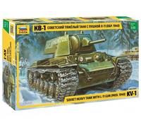 ZVEZDA 3624 Kit 1/35 Char Soviétique Lourd KV-1 L-11 Mod. 1940