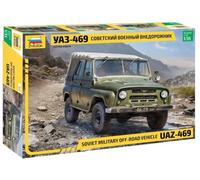 Zvezda Kit de modélisme UAZ-469 1:35 toit souple militaire soviétique 1975 Multicolore