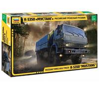 Zvezda Kamaz 5350 Mustang 3697 500783697-1:35 Kit de modélisme en Plastique pour débutant