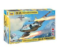 ZVEZDA 4807 1:48 Sukhoi SU-25 Frogfoot Sov.att.airc. - Kit de modélisme, kit de construction en plastique, kit à assembler, réplique détaillée, non peint