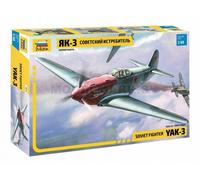 1:48 Zvezda Yak - 3 Soviet Wwii Fighter Kit Z4814 Modellino