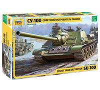ZVEZDA 3688 MAQUETTE MILITAIRE CHASSEUR DE CHARS SOVIÉTIQUE T-100 SU-100 1/35