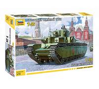Zvezda Kit de modélisme T-35 soviétique 1:72 - Char lourd IIe Guerre mondiale - Maquette plastique