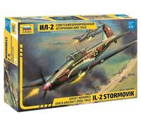 Zvezda 500787279 500787279-1:72 Ilyushin IL-2 Stormovik Mod. 1942 Kit de Construction en Plastique pour débutant Camouflage