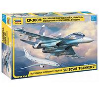 Zvezda Kit de modélisme Sukhoi SU-30 SM 1:72 – Kit plastique pour débutants, détails non laqués