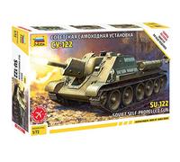 Zvezda 5043 1:72 SU-122 Soviet Tank Destroyer - Kit de modélisation, kit de Construction en Plastique, kit à Assembler, réplique détaillée