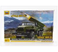 ZVEZDA 5051 1/72 BM-21 "Grad" Lance-Roquettes Multiple Monté Sur Camion Russe