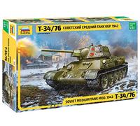 Zvezda 530003686 1:35 T-34/76 Mod.1942 Hexag. Turret Sov. - Kit de modélisme, kit en Plastique, kit à Assembler, réplique détaillée Multicolore