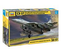 Zvezda 530004824 1:48 Sukhoi SU-57 Kit de construction en plastique, kit à monter, réplique détaillée multicolore