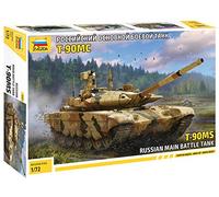 Zvezda 530005065 1:72 T-90MS Russian Main Battle Tank Kit de modélisation en Plastique à Assembler Rouge