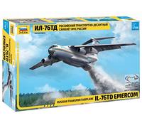 Zvezda 7029 500787029-1:144 Ilyushin IL-76TD EMERCOM, modélisme, Construction, Hobby, Bricolage, kit de Construction en Plastique, Non laqué