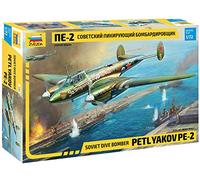 Zvezda 7283 500787283-1:72 PetlyakovPe-2 Soviet Fighter/Bomber Kit de Construction en Plastique pour débutant