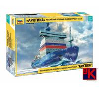 Zvezda 9044 ARKTIKA Russe Nuclear Icebreaker Kit Plastique 1/350 Scale T48 Post