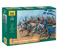 ZVEZDA Chevaliers Français - guerres de 100 ans - 1/72 - ZVEZDA 8036