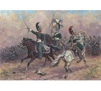 Zvezda Figurines Militaires : Etat Major Dragons Russes à Cheval 1812-1814