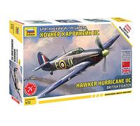 Zvezda Hawker Hurricane MK II C 530007322 1:72 - Kit de Construction en Plastique - Réplique détaillée Multicolore
