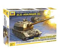 Zvezda Koalitsya-SV 5055 Kit d'hélice Self Howitzer, kit de Construction en Plastique, réplique détaillée, Non laquée 1:72"