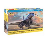 ZVEZDA - Maquette Avion Soviet Supersonic Airliner Tu-144 |zvezda|7045| 1:144 Maquette Char Promo - Ref : 15815