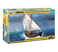 Zvezda - Maquette Bateau Christopher Columbus Expedition Ship Niña Zvezda9005 1:100 - Ref : 14785-Zvezda Multicolore