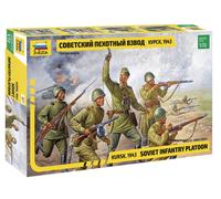Zvezda - 8077 - Maquette - Soviet Infantry Platoon Kursk, 1943 - Echelle 1:72