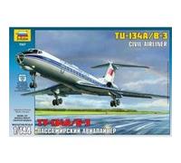 Zvezda Maquette Tupolev Tu-134b Échelle 1:144 Kit Z7007