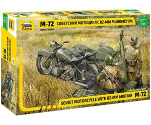 Zvezda - Z3651 - Maquette - Char d'assaut - Moto M-72 avec Mortier