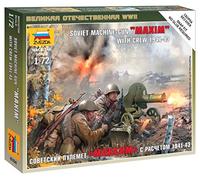 Zvezda - Z6104 - Maquette - Mitrailleuse Soviétique et Servants - Echelle 1:72