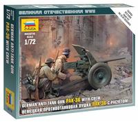 Zvezda - Z6114 - Maquette - PAK36 et Servants - Echelle 1:72