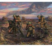 Zvezda Maquette Z6168 – Char d'assaut Mortier britannique + servants