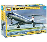 1:144 Zvezda Tupolev Tu-134b Kit Z7007 Modellino