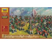 1:72 Zvezda Russian Infantry (Peter The Great) Kit Z8049 Modellino