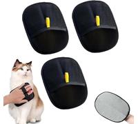 ZVFEIXIV Gants d'épilation statiques pour animaux de compagnie - Outil d'épilation facile | Nettoyage en un clic des poils de chat et de chien | Convient pour la maison, la voiture et le canapé |