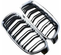 ZVFZGFGR Calandre Avant de Voiture Noir Brillant à Double lamelles, Accessoires de Voiture, calandre de radiateur pour BMW pour 3 Series F30 F31 F35 2012 2013 2014 2015 2016 2017 2018 2019