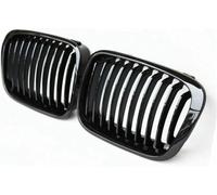 ZVFZGFGR Calandre Avant de Voiture Noir Brillant à Double lamelles, Accessoires de Voiture, calandre de radiateur pour BMW pour E46 1998 1999 2000 2001