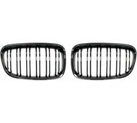 ZVFZGFGR Calandre Avant de Voiture Noir Brillant à Double lamelles, Accessoires de Voiture, calandre de radiateur pour BMW pour 1 Series F20 F21 2011-2014