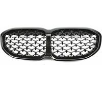 ZVFZGFGR Calandre Avant de Voiture Noir Brillant à Double lamelles, Accessoires de Voiture, calandre de radiateur pour BMW pour 1 Series F40 116i 118i 120i 128ti M135i pour XDrive 2019 2020 2021 2022