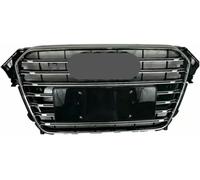 ZVFZGFGR Calandre Avant de Voiture Noir Brillant à Double lamelles, Accessoires de Voiture, calandre de radiateur pour Audi RS4 pour A4/S4 B8.5 2013 2014 2015 2016