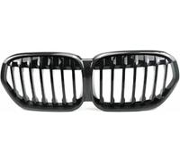 ZVFZGFGR Calandre Avant de Voiture Noir Brillant à Double lamelles, Accessoires de Voiture, calandre de radiateur pour BMW pour X1 Series pour F48 F49 2019 2020 2021 2022