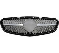 ZVFZGFGR Calandre Avant de Voiture Noir Brillant à Double lamelles, Accessoires de Voiture, calandre de radiateur pour Mercedes Benz pour E Class W212 2009-2015 E260 E300 E350 E200
