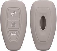 ZVFZGFGR Étui de Protection Souple en Silicone pour clé de Voiture et télécommande pour Ford Fiesta IV/Focus III/Galaxy/Fusion/Mondeo IV/B-Max/C-Max II/S-Max/Kuga II/Ecosport