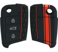 ZVFZGFGR Étui de Protection Souple en Silicone pour clé de Voiture et télécommande pour Golf 7 Mk7 Polo pour Jetta 4 / Touran/T-Roc pour Tiguan pour Seat Leon 3 / Ibiza 4/5 / Toledo 4 / Arona/Ateca