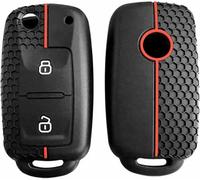 ZVFZGFGR Housse de Protection en Silicone pour clé télécommande pour VW T5 Polo pour Passat pour Golf 4 5 6 Caravelle pour Skoda Fabia Octavia Ligier JS pour Seat Toledo