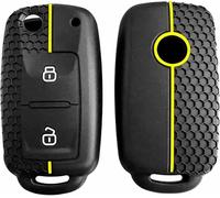 ZVFZGFGR Housse de Protection en Silicone pour clé télécommande pour VW T5 Polo pour Passat pour Golf 4 5 6 Caravelle pour Skoda Fabia Octavia Ligier JS pour Seat Toledo