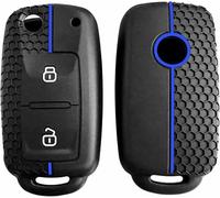 ZVFZGFGR Housse de Protection en Silicone pour clé télécommande pour VW T5 Polo pour Passat pour Golf 4 5 6 Caravelle pour Skoda Fabia Octavia Ligier JS pour Seat Toledo